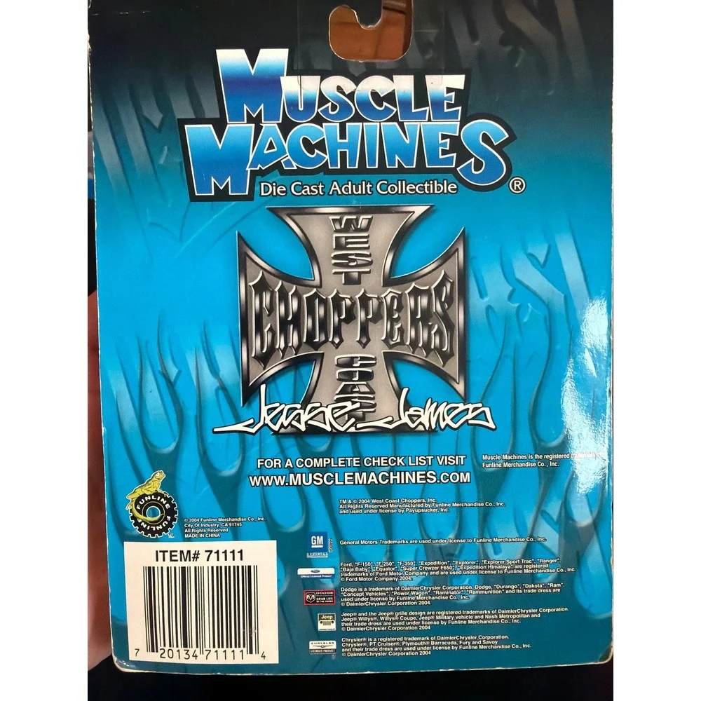 Muscle Machines West Coast Choppers Jesse James Chevy Wagon Gold 1:64 JJ04-64-10